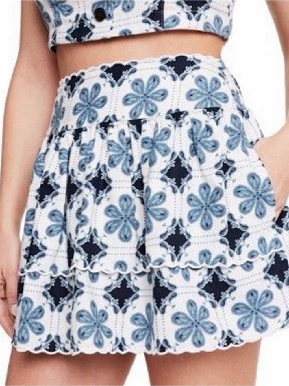 Agua Bendita X Target Linen Blend Skirt With Crop Top - Picture 3 of 5